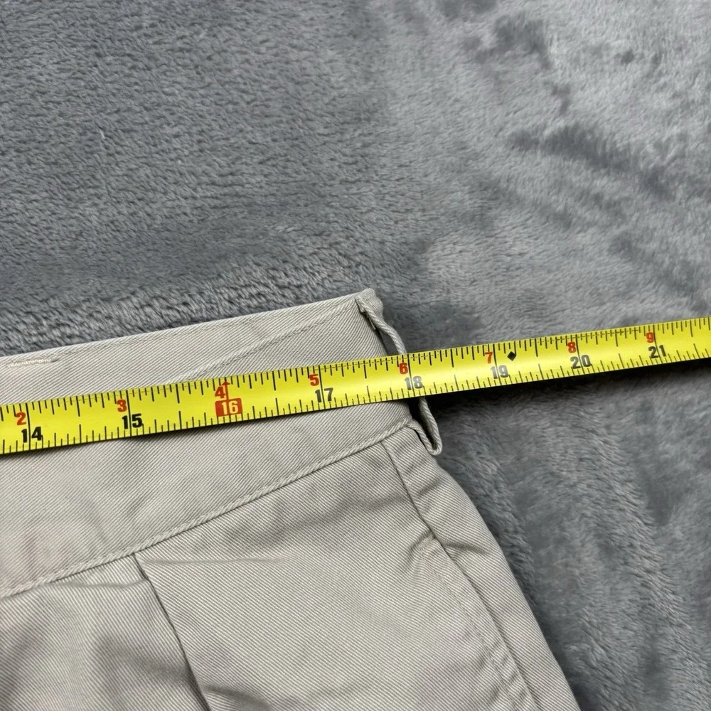 Polo Ralph Lauren Tyler Shorts Mens 36 Khaki Tan Double Pleated Cotton Chino